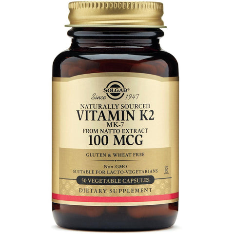 Solgar Natural Vitamin K2 (MK-7) 100 mcg-N101 Nutrition