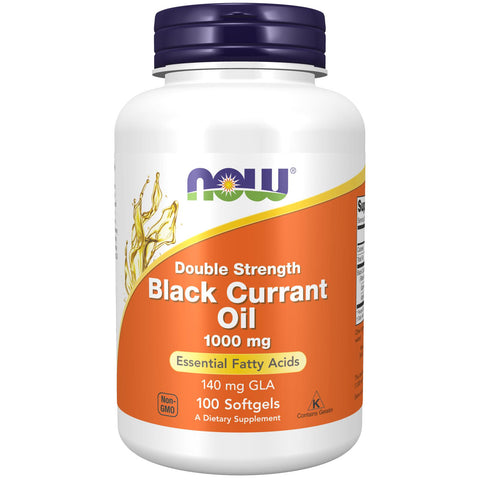 NOW Double Strength Black Currant Oil 1000 mg-N101 Nutrition