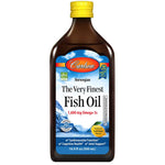 Carlson The Very Finest Fish Oil Liquid-16.9 oz (500 mL)-Lemon-N101 Nutrition