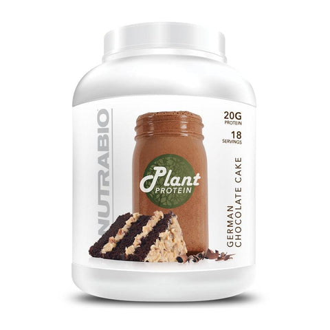 NutraBio Plant Protein-18 servings-German Chocolate Cake-N101 Nutrition