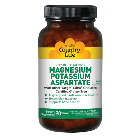 Country Life Target-Mins Magnesium-Potassium Aspartate-N101 Nutrition