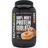NutraBio 100% Whey Protein Isolate-Cinnamon Sugar Doughnut-2 lbs-N101 Nutrition