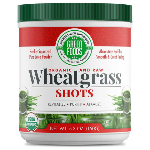 Green Foods Wheat Grass Shots-5.3 oz (150 g)-N101 Nutrition