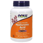 NOW Hyaluronic Acid, Double Strength 100 mg-120 veg capsules-N101 Nutrition