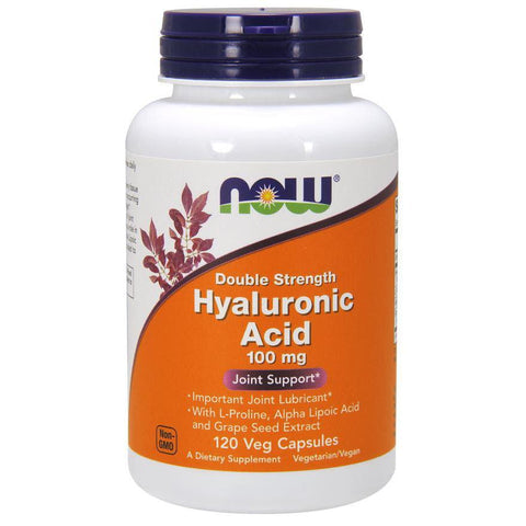 NOW Hyaluronic Acid, Double Strength 100 mg-N101 Nutrition