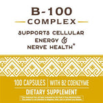 Nature's Way B-100 Complex-100 capsules-N101 Nutrition