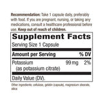 Nature's Way Potassium 99 mg-N101 Nutrition