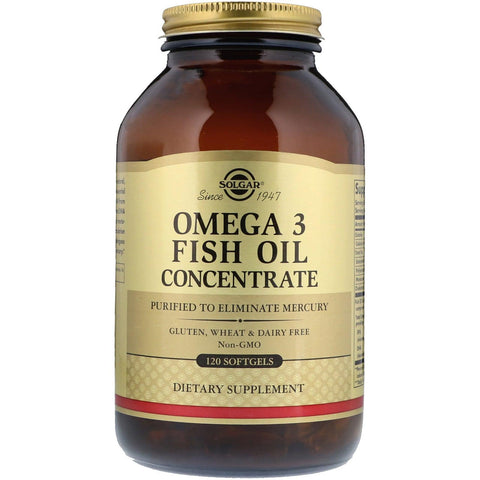 Solgar Omega-3 Fish Oil Concentrate-120 softgels-N101 Nutrition