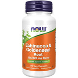 NOW Echinacea & Goldenseal Root 225/225 mg Blend-100 Veg Capsules-N101 Nutrition
