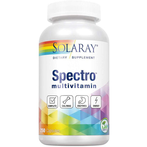Solaray Spectro Multivitamin-250 capsules-N101 Nutrition