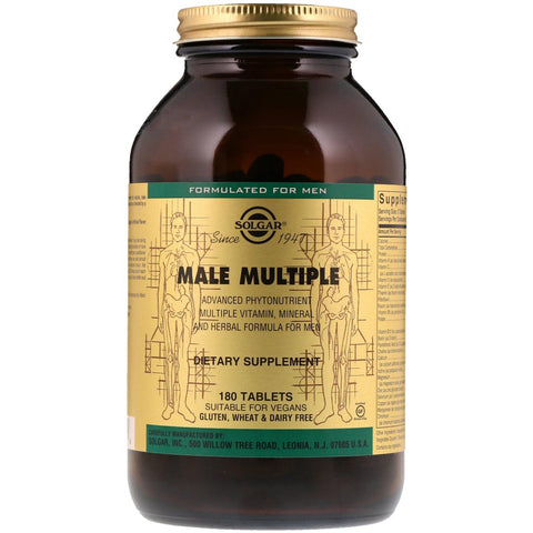 Solgar Male Multiple-180 tablets-N101 Nutrition