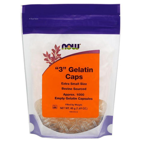 NOW "3" Gelatin Caps (Empty)-N101 Nutrition
