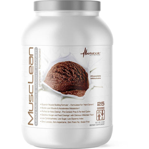 Metabolic Nutrition MuscLean-2.5 lbs (25 servings)-Chocolate Milkshake-N101 Nutrition