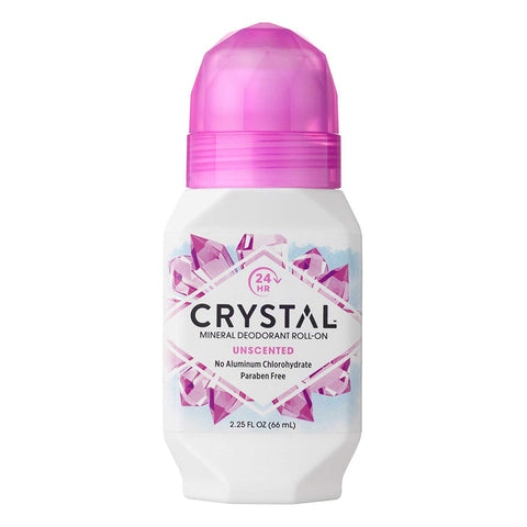 Crystal Mineral Deodorant Roll-On Unscented-4 fl oz (118 mL)-N101 Nutrition