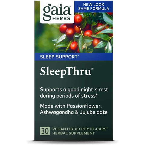 Gaia Herbs SleepThru-30 vegan liquid phyto-caps-N101 Nutrition