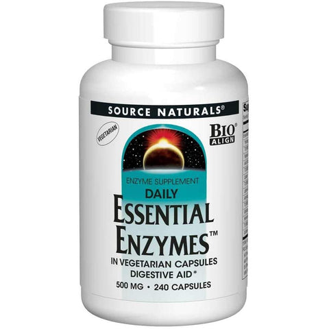 Source Naturals Daily Essential Enzymes (Vegetarian) 500 mg-N101 Nutrition