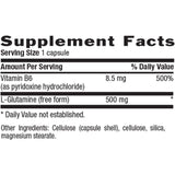 Country Life L-Glutamine Caps 500 mg-N101 Nutrition