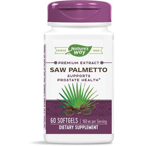 Nature's Way Saw Palmetto Extract-60 softgels-N101 Nutrition