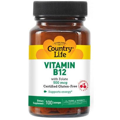 Country Life Vitamin B12 500 mcg-N101 Nutrition