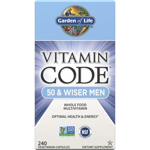 Garden of Life Vitamin Code 50 & Wiser Men-N101 Nutrition
