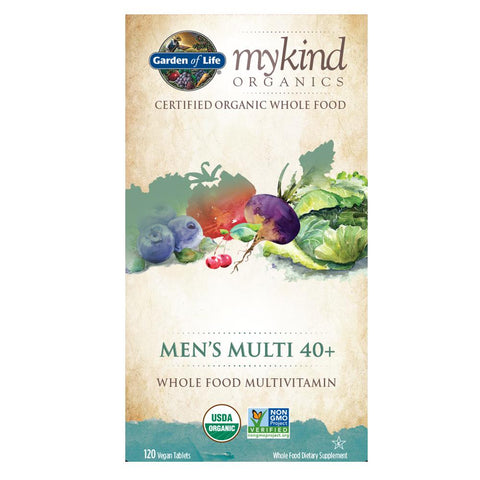 Garden of Life mykind Organics Mens Multi 40+-120 vegan tabs-N101 Nutrition