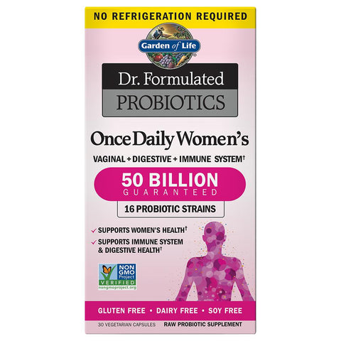 Garden of Life Dr. Formulated Once Daily Women's Probiotic 50 Billion (Shelf-stable)-N101 Nutrition