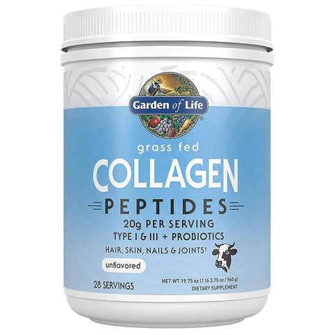 Garden of Life Grass Fed Collagen Peptides (Unflavored)-28 servings (560 g)-N101 Nutrition