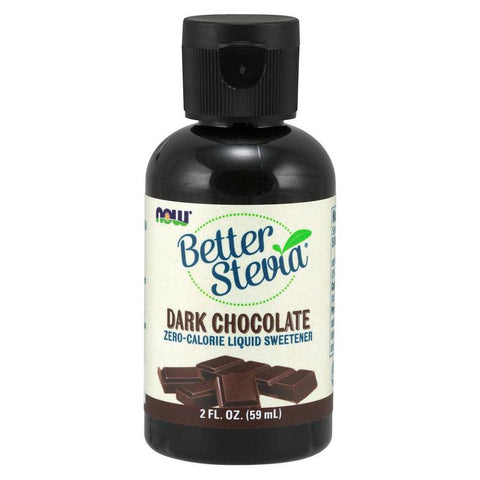 NOW BetterStevia Liquid Sweetener - Dark Chocolate-2 fl oz (60 mL)-N101 Nutrition