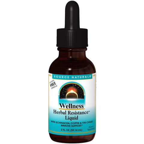 Source Naturals Wellness Herbal Resistance Liquid (Alcohol Free Formula)-N101 Nutrition