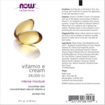 NOW Vitamin E Cream 28,000 IU-N101 Nutrition