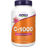 NOW Vitamin C-1000 Sustained Release Tablets-250 tablets-N101 Nutrition