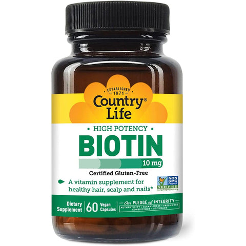 Country Life High Potency Biotin 10 mg-N101 Nutrition