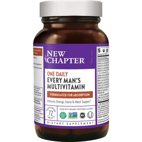 New Chapter Every Man's One Daily Multivitamin-72 vegetarian tablets-N101 Nutrition