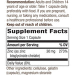 Nature's Way Zinc Chelate 30 mg-N101 Nutrition