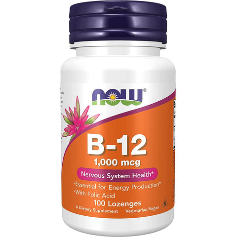 NOW Vitamin B12 Lozenges 1000 mcg-N101 Nutrition