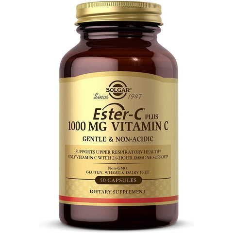 Solgar Ester-C Plus 1000 mg Vitamin C with Citrus Bioflavonoids-50 capsules-N101 Nutrition