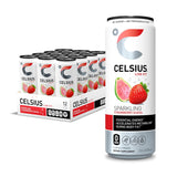 Celsius Energy Drink-Case (12 cans)-Sparkling Strawberry Guava-N101 Nutrition