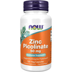 NOW Zinc Picolinate 50 mg-120 veg capsules-N101 Nutrition