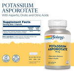 Solaray Potassium Asporotate 99 mg-N101 Nutrition