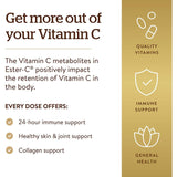 Solgar Ester-C Plus 500 mg Vitamin C with Citrus Bioflavonoids-N101 Nutrition