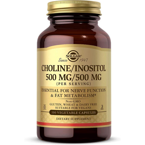Solgar Choline/Inositol 500 mg/500 mg-N101 Nutrition