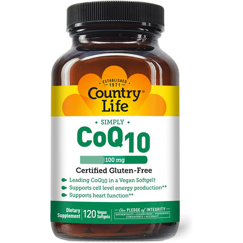 Country Life Vegan CoQ10 100 mg (BEST BY 03/2025 - NO RETURNS / FINAL SALE)-N101 Nutrition