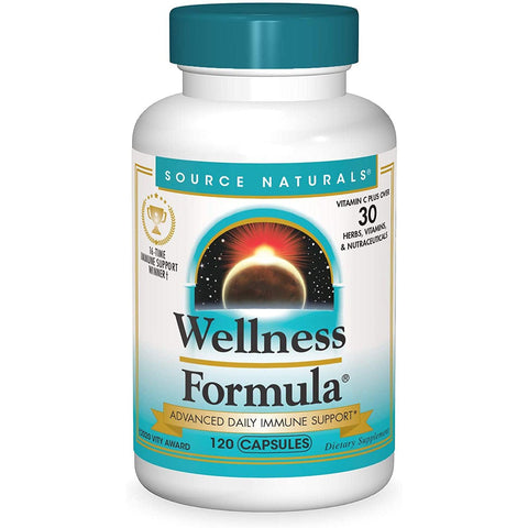 Source Naturals Wellness Formula-120 capsules-N101 Nutrition