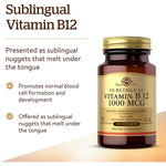 Solgar Sublingual Vitamin B12 1000 mcg-N101 Nutrition