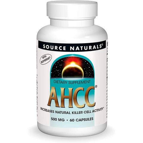 Source Naturals AHCC 500 mg w/ Bioperine-60 capsules-N101 Nutrition