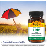 Country Life Target-Mins® Zinc 50 mg-N101 Nutrition