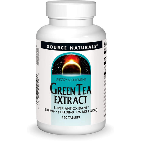 Source Naturals Green Tea Extract 500 mg-120 tablets-N101 Nutrition