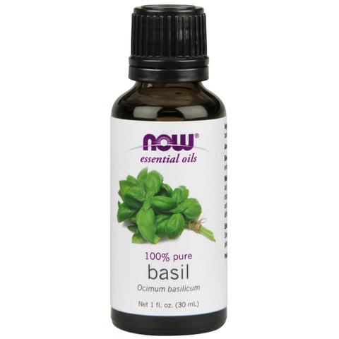 NOW Essential Oils Basil Oil-1 fl oz (30 mL)-N101 Nutrition