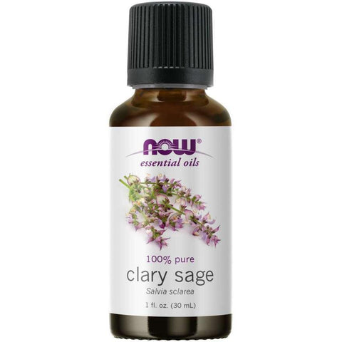 NOW Essential Oils Clary Sage Oil-1 fl oz (30 mL)-N101 Nutrition