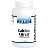 Blue Ridge Calcium Citrate with Vitamin D-180 tablets-N101 Nutrition
